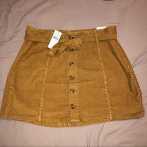 AE Corduroy High-Rise A Line Skirt